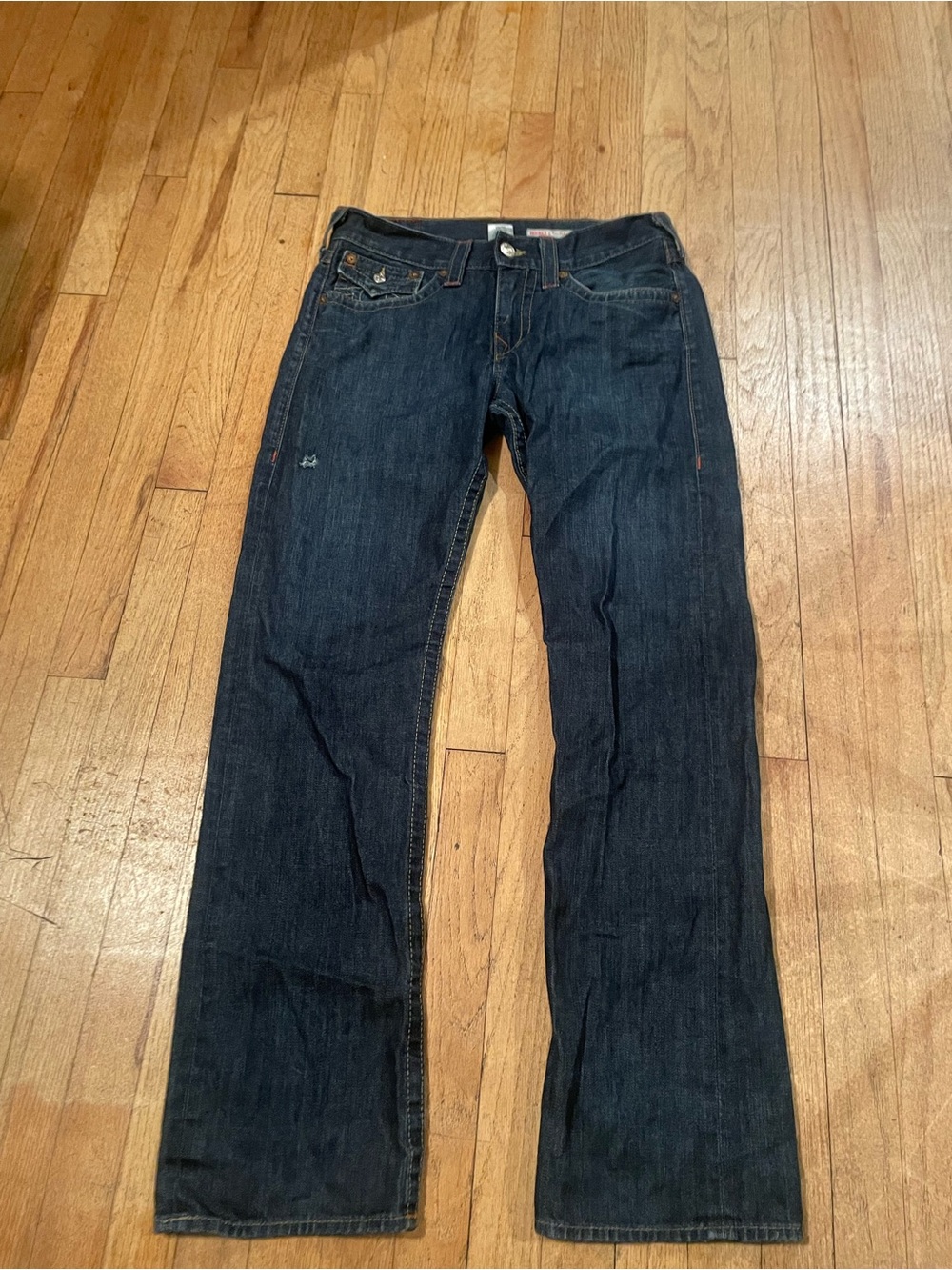 True Religion Men's Dark Indigo Bootcut Jeans